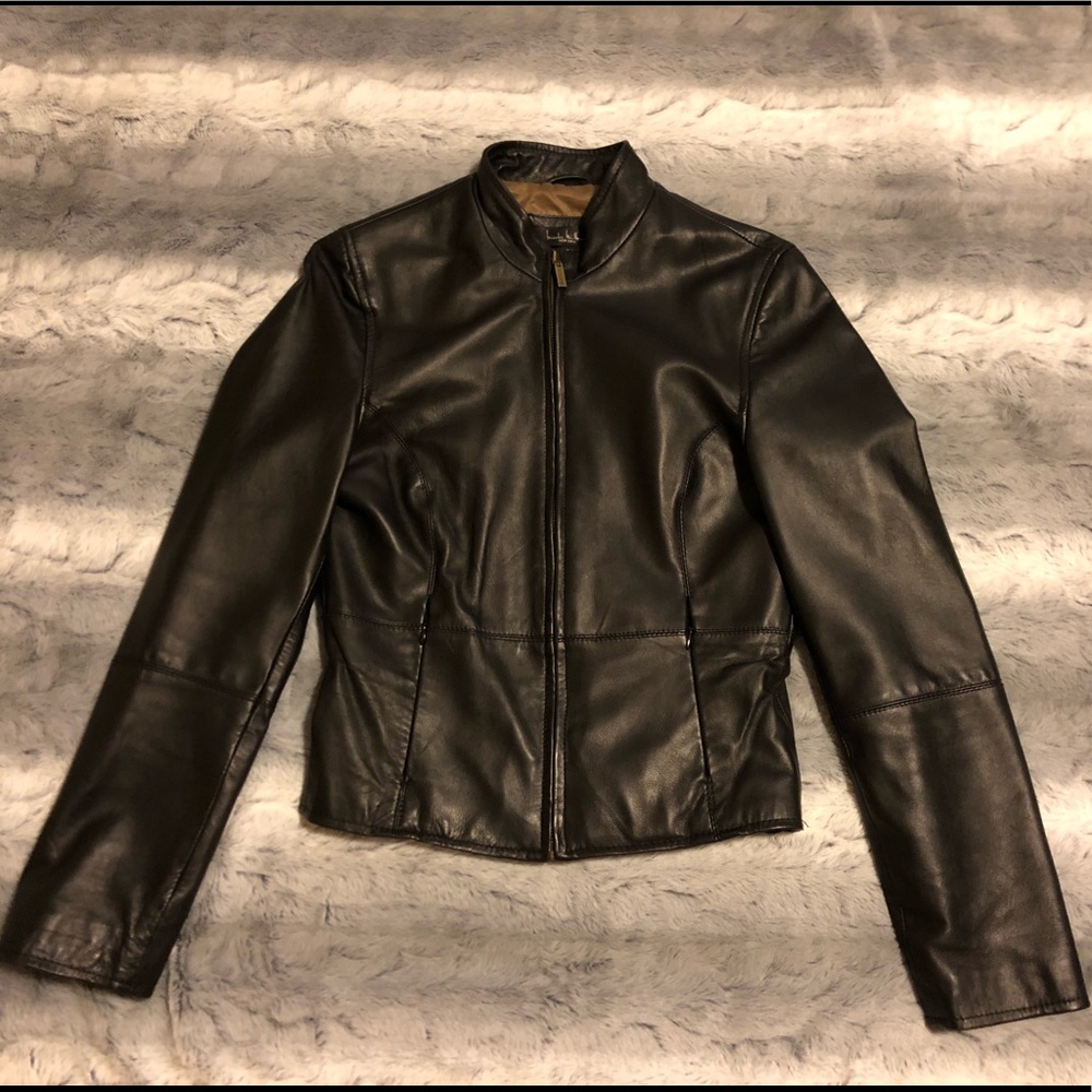 Perfect Condition!  Nicole Miller XS Black Leather